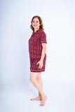 Conjunto Camila - Pijama com Gola Americana e Shorts de Suede - Naguirre Shop