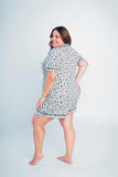 Conjunto Camila - Pijama com Gola Americana e Shorts de Suede - Naguirre Shop