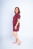 Conjunto Camila - Pijama com Gola Americana e Shorts de Suede - Naguirre Shop