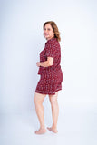 Conjunto Camila - Pijama com Gola Americana e Shorts de Suede - Naguirre Shop