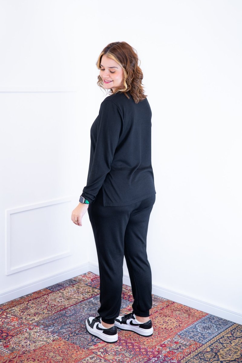 Conjunto Copenhaguen - Lãzinha Gola Redonda Calça Jogger Com Bolsos - Naguirre Shop
