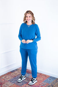 Conjunto Copenhaguen - Lãzinha Gola Redonda Calça Jogger Com Bolsos - Naguirre Shop