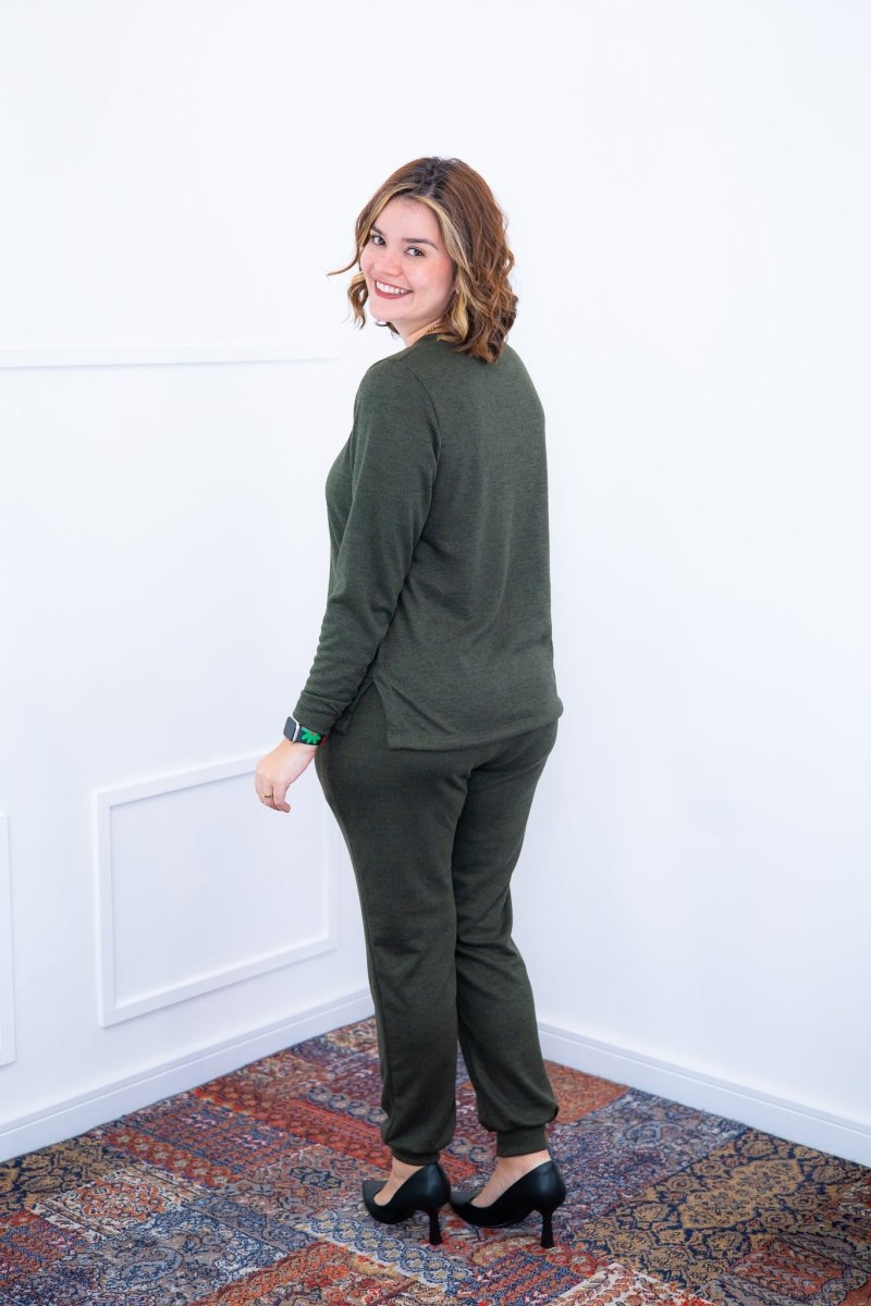 Conjunto Copenhaguen - Lãzinha Gola Redonda Calça Jogger Com Bolsos - Naguirre Shop