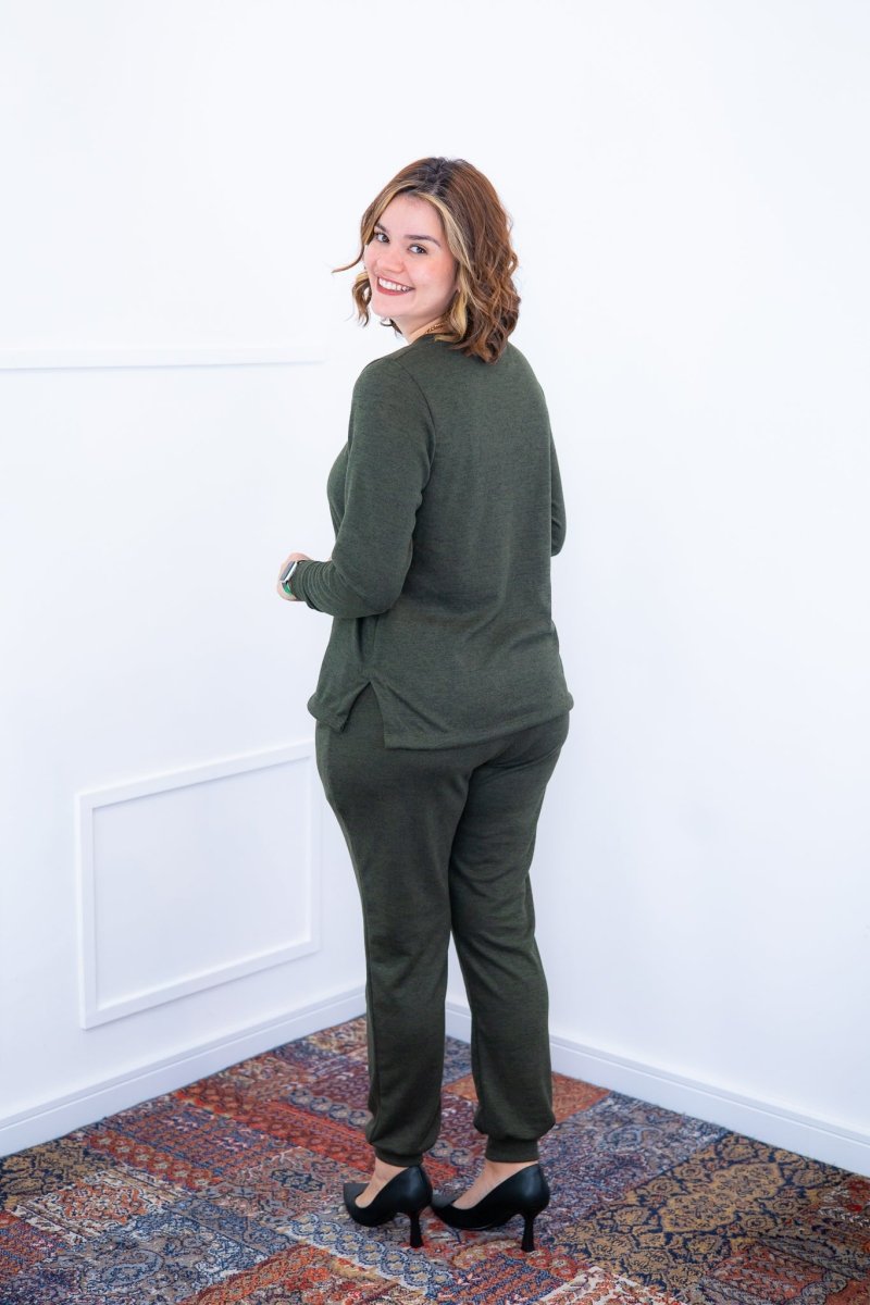 Conjunto Copenhaguen - Lãzinha Gola Redonda Calça Jogger Com Bolsos - Naguirre Shop