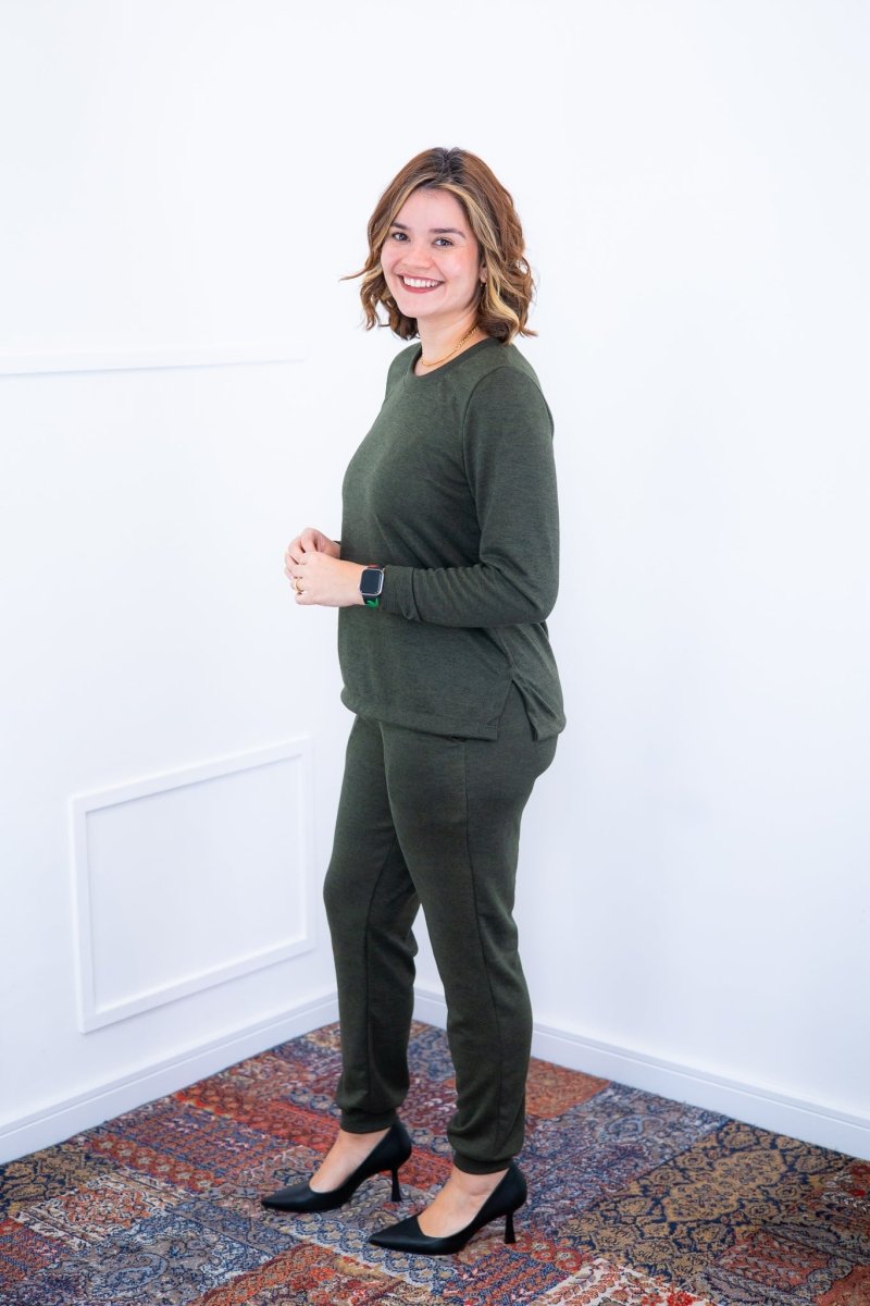 Conjunto Copenhaguen - Lãzinha Gola Redonda Calça Jogger Com Bolsos - Naguirre Shop