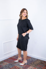 Conjunto Dulce – Blusa Oversized e Bermuda com Bolsos em Linho Light - Naguirre Shop