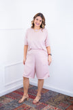 Conjunto Dulce – Blusa Oversized e Bermuda com Bolsos em Linho Light - Naguirre Shop