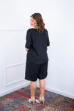 Conjunto Dulce – Blusa Oversized e Bermuda com Bolsos em Linho Light - Naguirre Shop