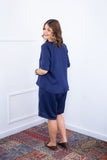 Conjunto Dulce – Blusa Oversized e Bermuda com Bolsos em Linho Light - Naguirre Shop