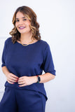 Conjunto Dulce – Blusa Oversized e Bermuda com Bolsos em Linho Light - Naguirre Shop