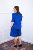 Conjunto Dulce – Blusa Oversized e Bermuda com Bolsos em Linho Light - Naguirre Shop
