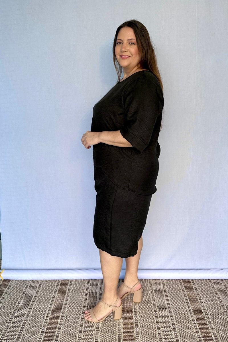 Conjunto Dulce – Blusa Oversized e Bermuda com Bolsos em Linho Light - Naguirre Shop