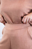 Conjunto Dulce – Blusa Oversized e Bermuda com Bolsos em Linho Light - Naguirre Shop