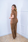 Conjunto Elizabeth - Calça Pantalona em Malha Canelada - Naguirre Shop