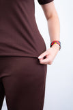 Conjunto Elizabeth - Calça Pantalona em Malha Canelada - Naguirre Shop