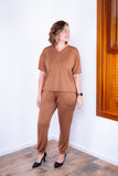 Conjunto Flórida - Malha Confort Calça e Blusa de Gola V - Naguirre Shop