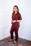 Conjunto Flórida - Malha Confort Calça e Blusa de Gola V - Naguirre Shop