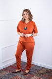 Conjunto Flórida - Malha Confort Calça e Blusa de Gola V - Naguirre Shop