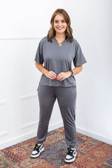 Conjunto Flórida - Malha Confort Calça e Blusa de Gola V - Naguirre Shop