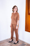 Conjunto Flórida - Malha Confort Calça e Blusa de Gola V - Naguirre Shop