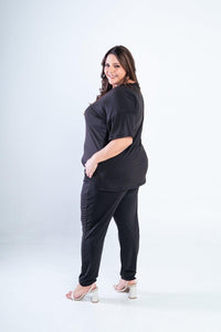 Conjunto Flórida - Malha Confort Calça e Blusa de Gola V - Naguirre Shop