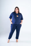 Conjunto Flórida - Malha Confort Calça e Blusa de Gola V - Naguirre Shop