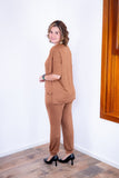 Conjunto Flórida - Malha Confort Calça e Blusa de Gola V - Naguirre Shop