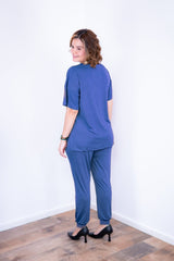 Conjunto Flórida - Malha Confort Calça e Blusa de Gola V - Naguirre Shop