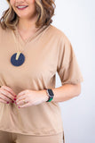 Conjunto Flórida - Malha Confort Calça e Blusa de Gola V - Naguirre Shop