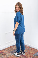 Conjunto Flórida - Malha Confort Calça e Blusa de Gola V - Naguirre Shop