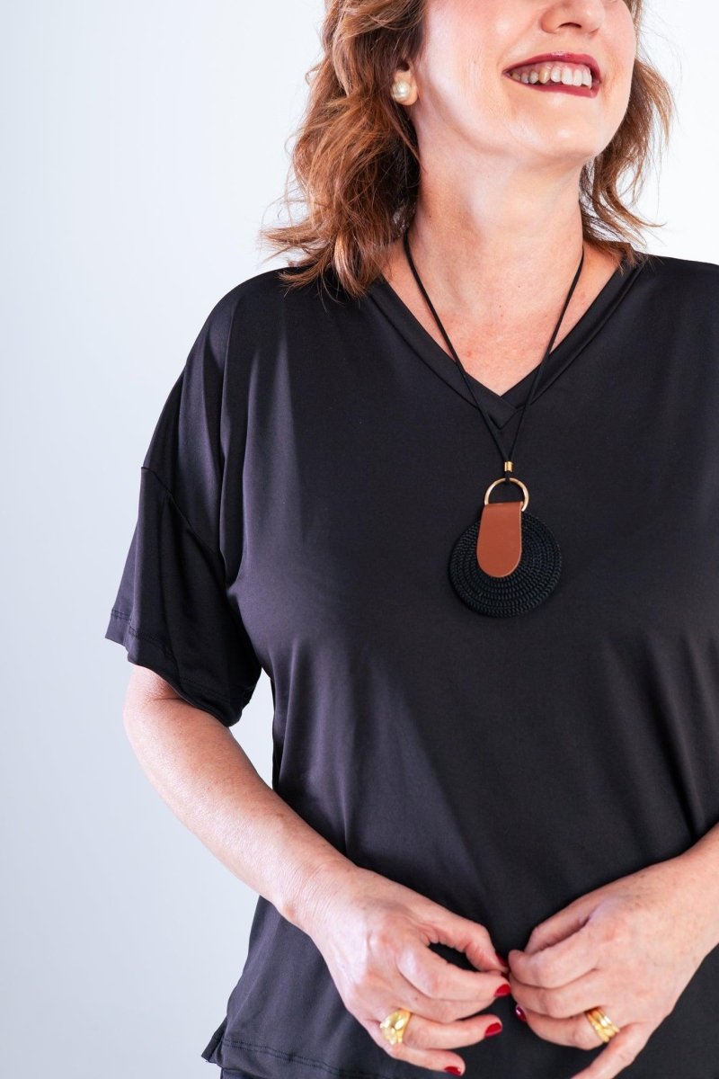 Conjunto Flórida - Malha Confort Calça e Blusa de Gola V - Naguirre Shop