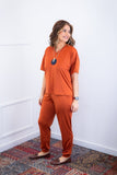 Conjunto Flórida - Malha Confort Calça e Blusa de Gola V - Naguirre Shop