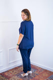 Conjunto Flórida - Malha Confort Calça e Blusa de Gola V - Naguirre Shop