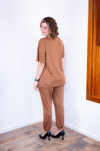 Conjunto Flórida - Malha Confort Calça e Blusa de Gola V - Naguirre Shop