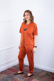 Conjunto Flórida - Malha Confort Calça e Blusa de Gola V - Naguirre Shop
