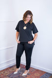 Conjunto Flórida - Malha Confort Calça e Blusa de Gola V - Naguirre Shop