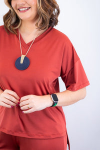 Conjunto Flórida - Malha Confort Calça e Blusa de Gola V - Naguirre Shop