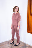 Conjunto Flórida - Malha Confort Calça e Blusa de Gola V - Naguirre Shop