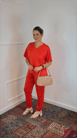 Conjunto Flórida - Malha Confort Calça e Blusa de Gola V - Naguirre Shop