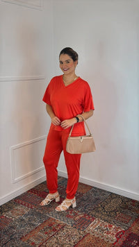 Conjunto Flórida - Malha Confort Calça e Blusa de Gola V - Naguirre Shop