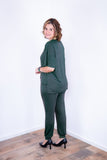 Conjunto Flórida - Malha Confort Calça e Blusa de Gola V - Naguirre Shop