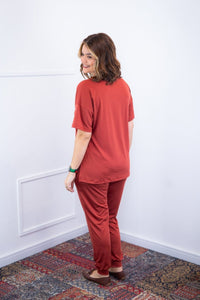 Conjunto Flórida - Malha Confort Calça e Blusa de Gola V - Naguirre Shop