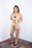 Conjunto Flórida - Malha Confort Calça e Blusa de Gola V - Naguirre Shop