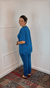 Conjunto Flórida - Malha Confort Calça e Blusa de Gola V - Naguirre Shop