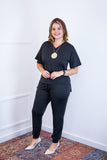 Conjunto Flórida - Malha Confort Calça e Blusa de Gola V - Naguirre Shop
