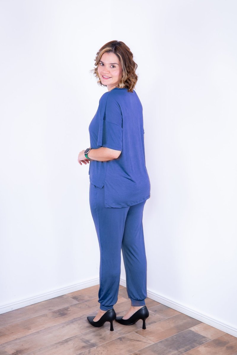 Conjunto Flórida - Malha Confort Calça e Blusa de Gola V - Naguirre Shop