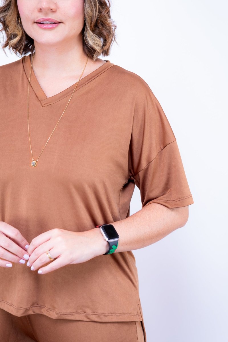 Conjunto Flórida - Malha Confort Calça e Blusa de Gola V - Naguirre Shop