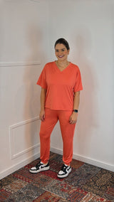 Conjunto Flórida - Malha Confort Calça e Blusa de Gola V - Naguirre Shop