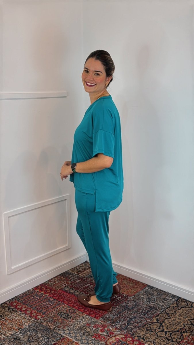 Conjunto Flórida - Malha Confort Calça e Blusa de Gola V - Naguirre Shop