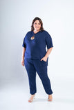 Conjunto Flórida - Malha Confort Calça e Blusa de Gola V - Naguirre Shop